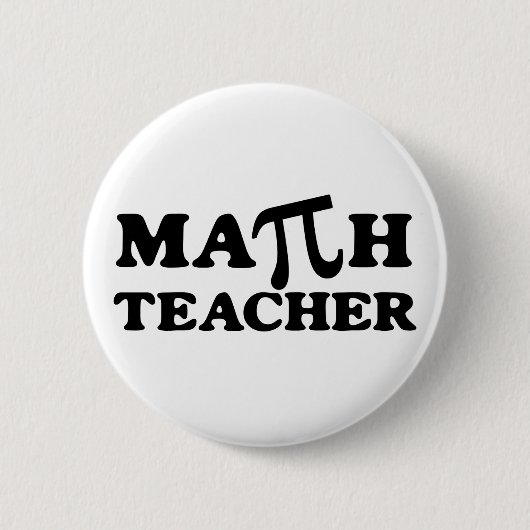 Badge Rond 5 Cm Professeur de mathématiques (Devant)