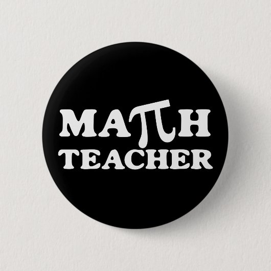 Badge Rond 5 Cm Professeur de mathématiques (Devant)