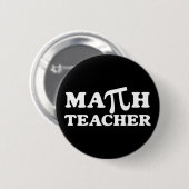 Badge Rond 5 Cm Professeur de mathématiques (Devant & derrière)