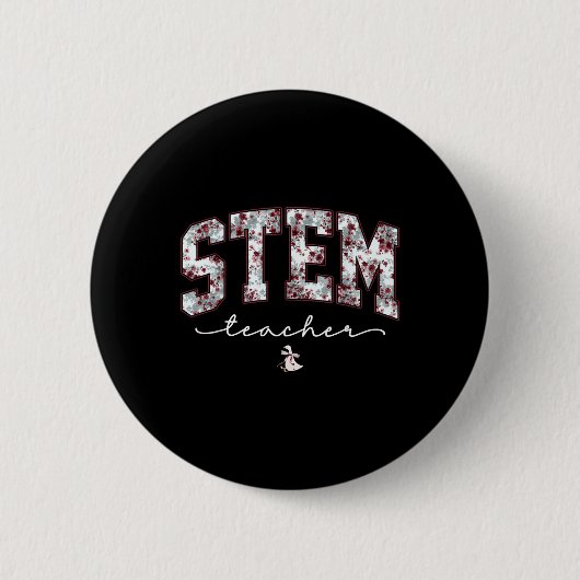 Badge Rond 5 Cm Professeur de mathématiques d'ingénierie de techno (Devant)