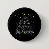 Badge Rond 5 Cm Professeur de mathématiques Noël Math T Chemise (Devant)