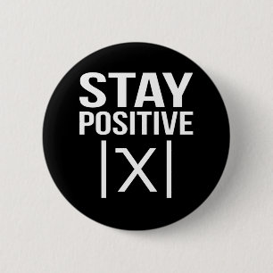 Badge Rond 5 Cm Professeur de mathématiques positif Mathématique