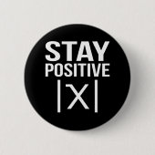 Badge Rond 5 Cm Professeur de mathématiques positif Mathématiques  (Devant)