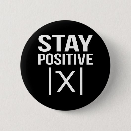 Badge Rond 5 Cm Professeur de mathématiques positif Mathématiques  (Devant)