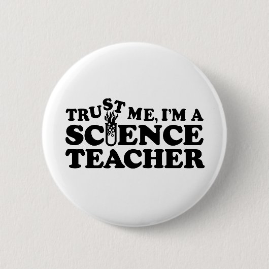 Badge Rond 5 Cm Professeur de sciences (Devant)