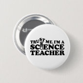 Badge Rond 5 Cm Professeur de sciences (Devant & derrière)