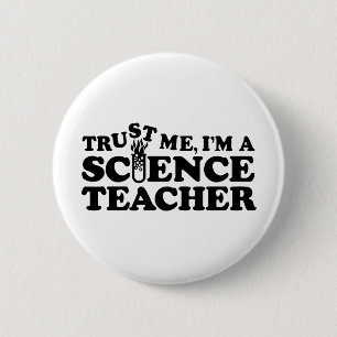 Badge Rond 5 Cm Professeur de sciences