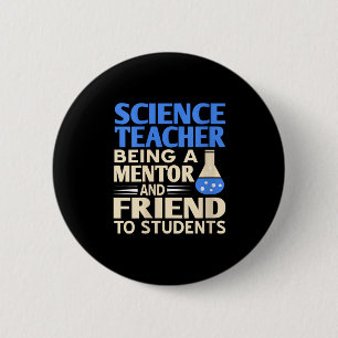 Badge Rond 5 Cm Professeur De Sciences Femmes Mentor Et Ami À Étud