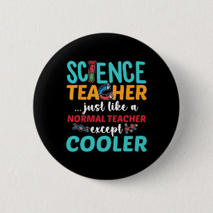 Badge Rond 5 Cm Professeur de sciences sauf réfrigérateur Ck à l'é
