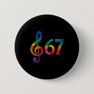 Badge Rond 5 Cm Professeur drôle de musique mème slang Six Sept Vi