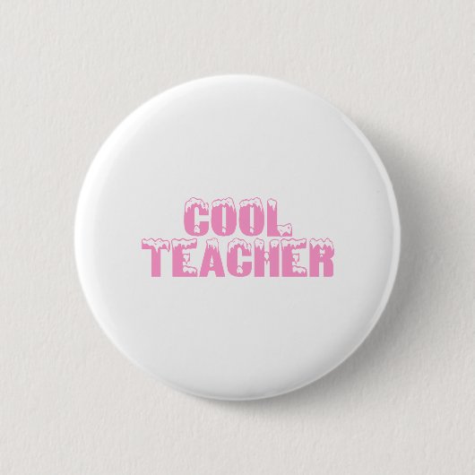 Badge Rond 5 Cm Professeur frais (rose) (Devant)