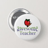 Badge Rond 5 Cm professeur impressionnant (Devant & derrière)