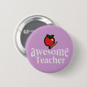 Badge Rond 5 Cm professeur impressionnant (Devant & derrière)