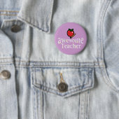 Badge Rond 5 Cm professeur impressionnant (En situation)