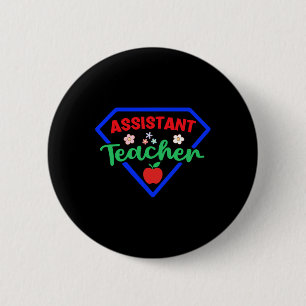 Badge Rond 5 Cm Professeur Istant Superhero Appréciation Retour À