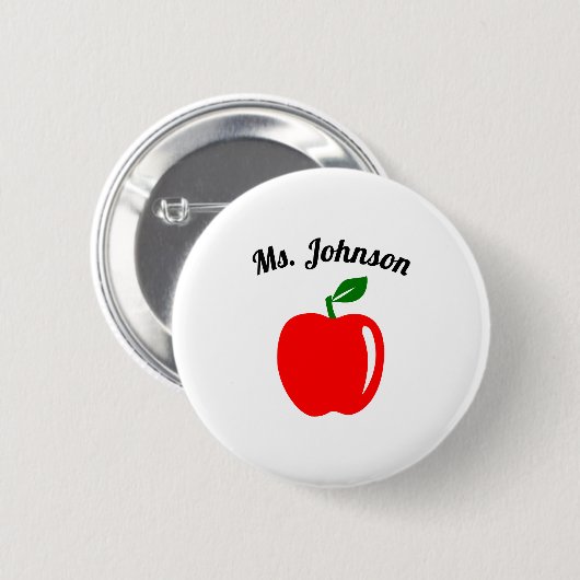 Badge Rond 5 Cm Professeur personnalisé (Devant & derrière)