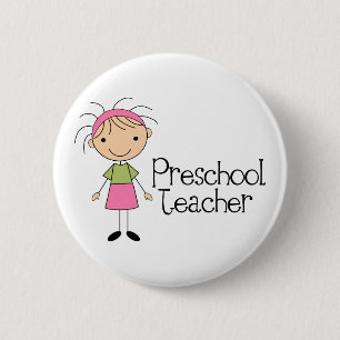 Badge Rond 5 Cm Professeur préscolaire
