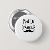 Badge Rond 5 Cm Professeur Prof. de Français (Devant & derrière)