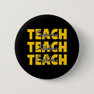 Badge Rond 5 Cm Professeur Retour À L'École 100 Jours D'École Pour