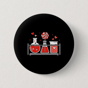 Badge Rond 5 Cm Professeur Science Saint-Valentin Laboratoire Médi
