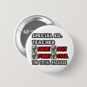 Badge Rond 5 Cm Professeur spécial Ed ... Le package total (Devant & derrière)