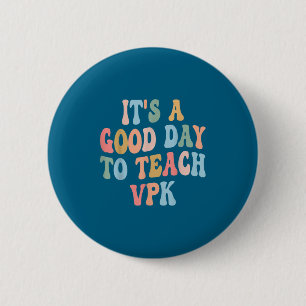 Badge Rond 5 Cm Professeur Vpk Retour à l'école Premier Jour De Pr