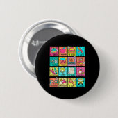 Badge Rond 5 Cm Professeure Bilingue Byck Pour Enseignant D'espagn (Devant & derrière)