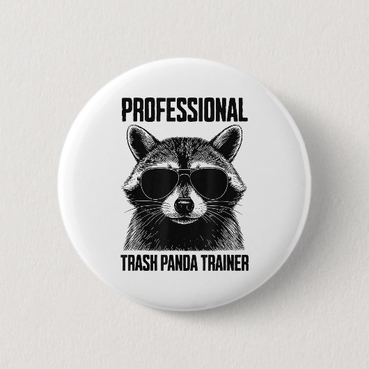 Badge Rond 5 Cm Professional Trash Panda Trainer (Devant)