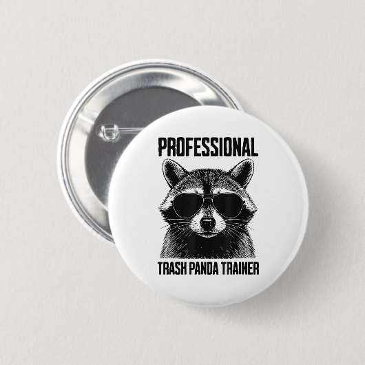 Badge Rond 5 Cm Professional Trash Panda Trainer (Devant & derrière)