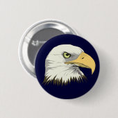 Badge Rond 5 Cm Profil d'Eagle (Devant & derrière)
