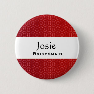 Badge Rond 5 Cm Profil sous convention astérisque rouge de bouton