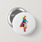 Badge Rond 5 Cm Profil Supergirl (Devant & derrière)
