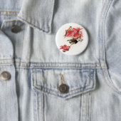 Badge Rond 5 Cm Profusion rose (En situation)