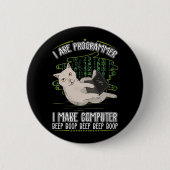 Badge Rond 5 Cm Programmeur humour informatique (Devant)