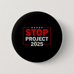 Badge Rond 5 Cm Projet 2025 Anti Trump 1