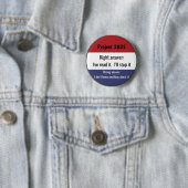 Badge Rond 5 Cm Projet 2025 - Bonne réponse (En situation)