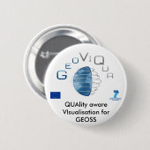 Badge Rond 5 Cm Projet de GeoViQua (Devant & derrière)