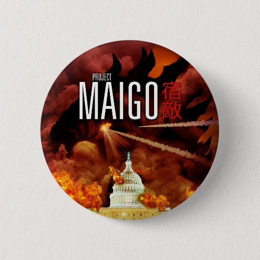 Badge Rond 5 Cm Projet Maigo - le bouton ! (Devant)