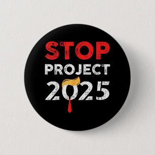 Badge Rond 5 Cm Projet Trump 2025 : un cadeau amusant contre Trump
