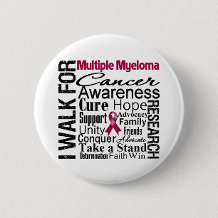 Badge Rond 5 Cm Promenade de conscience de Cancer de myélome
