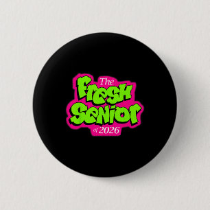 Badge Rond 5 Cm Promotion 2026 Nouveau Diplômé Senior Style Télé 9