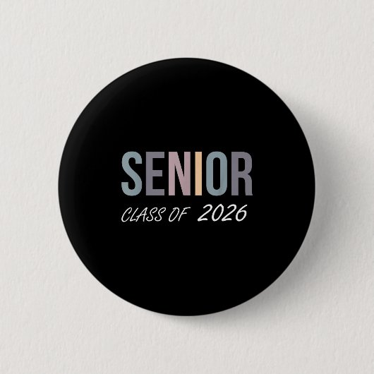Badge Rond 5 Cm Promotion 2026 terminale 2026 lycée (Devant)