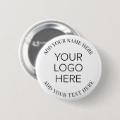 Badge Rond 5 Cm Promotion du logo d'entreprise (Devant & derrière)