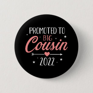 Badge Rond 5 Cm Promu à grand cousin 2022 faire-part de grossesse