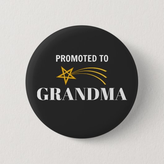 Badge Rond 5 Cm Promu à grand-mère (Devant)