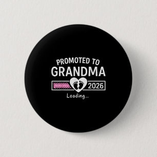 Badge Rond 5 Cm Promu À Grand-Mère 2026 Grandma Est 2026 Bientôt À