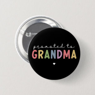 Badge Rond 5 Cm Promu à grand-mère Nouvelle grand-mère pour être d