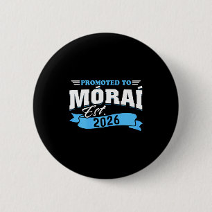 Badge Rond 5 Cm Promu à morai est 2026 nouvelle grand-mère à être 