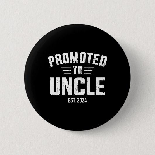 Badge Rond 5 Cm Promu à oncle 2024 (Devant)