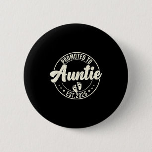 Badge Rond 5 Cm Promu À Tante 2026 Faire-part De Grossesse Bientôt